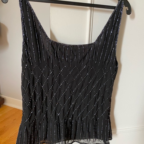 Black camisole for evening wear. - Picture 2 of 4